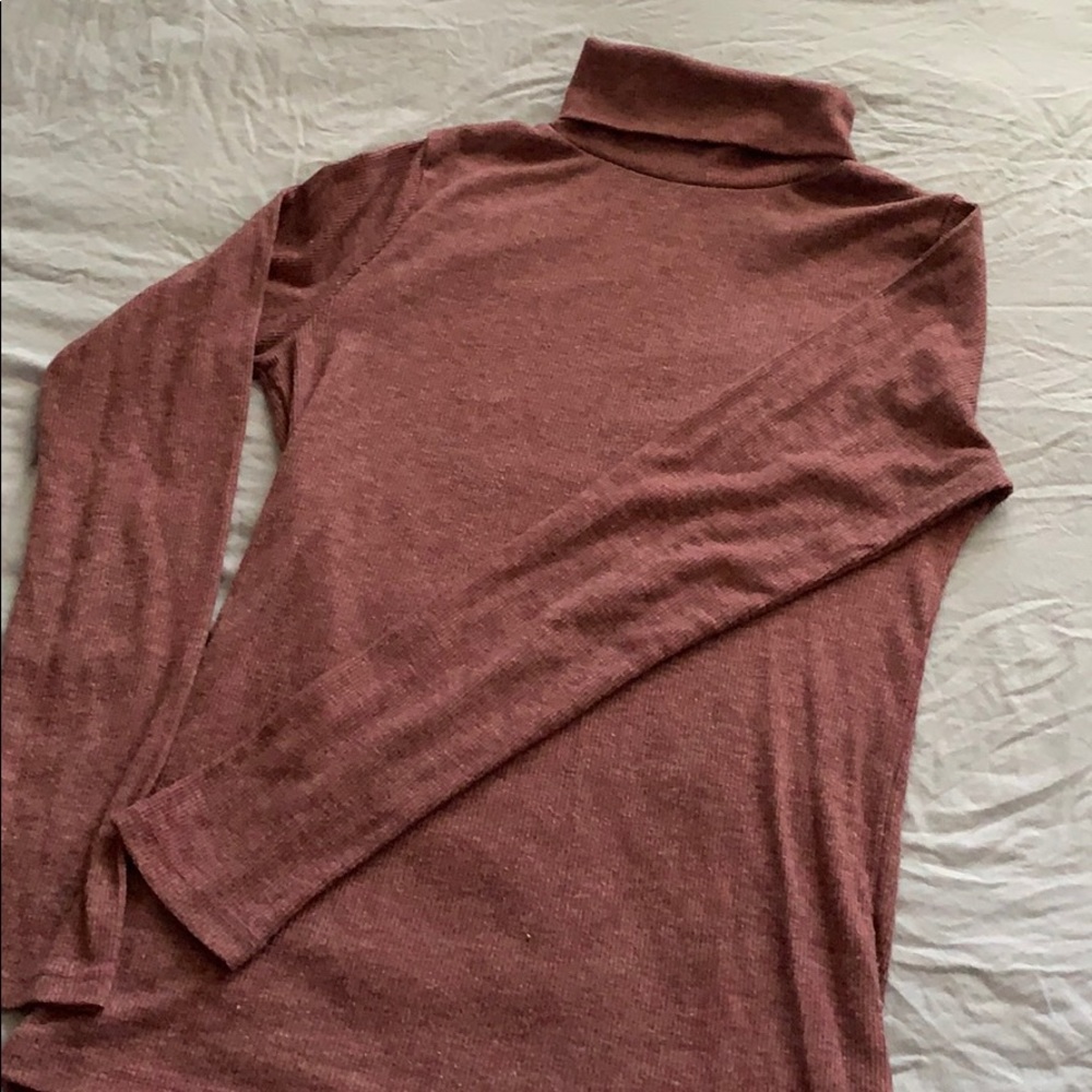 Cotton on burgundy turtle neck shirt